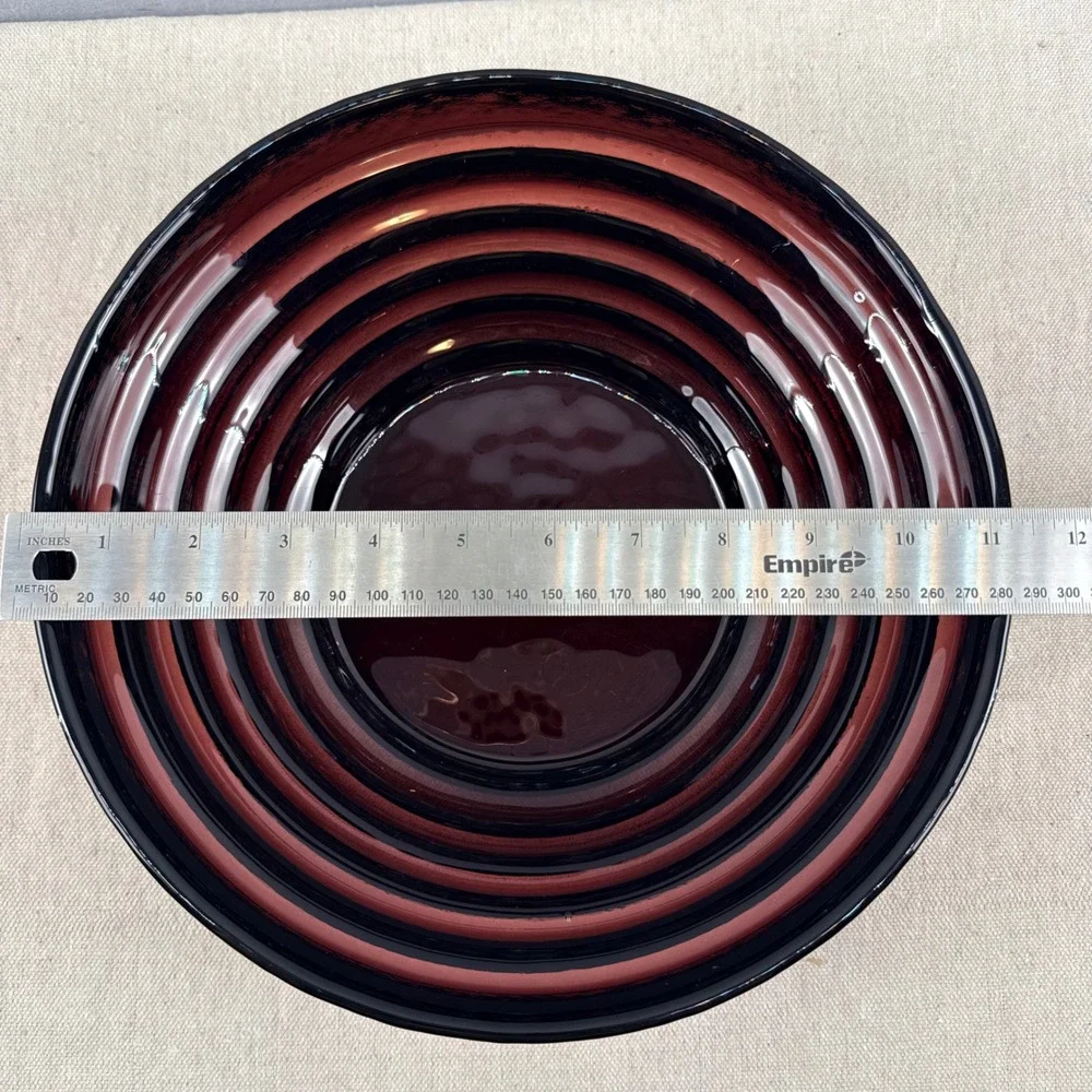 Blenko 9608L Amethyst Step Bowl Large‎ Matt Carter