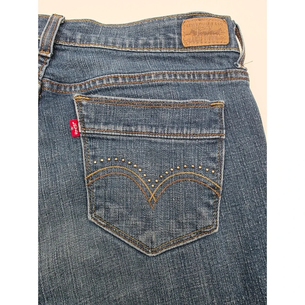 Levi's 515‎ Medium Wash Women's Stretch Denim Bootcut Jeans Western 32