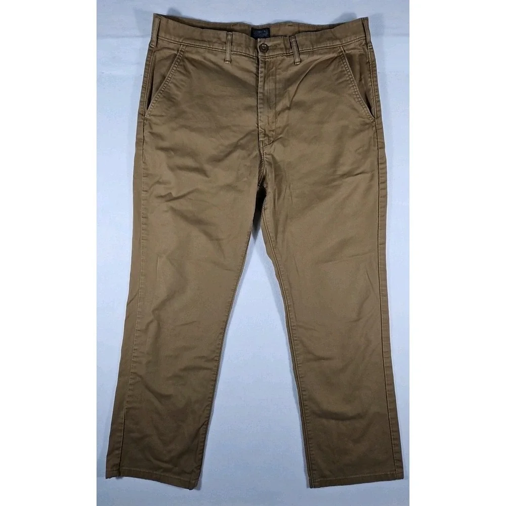 Levis Straight Stretch Chino Pants Mens 36x30‎ Khaki