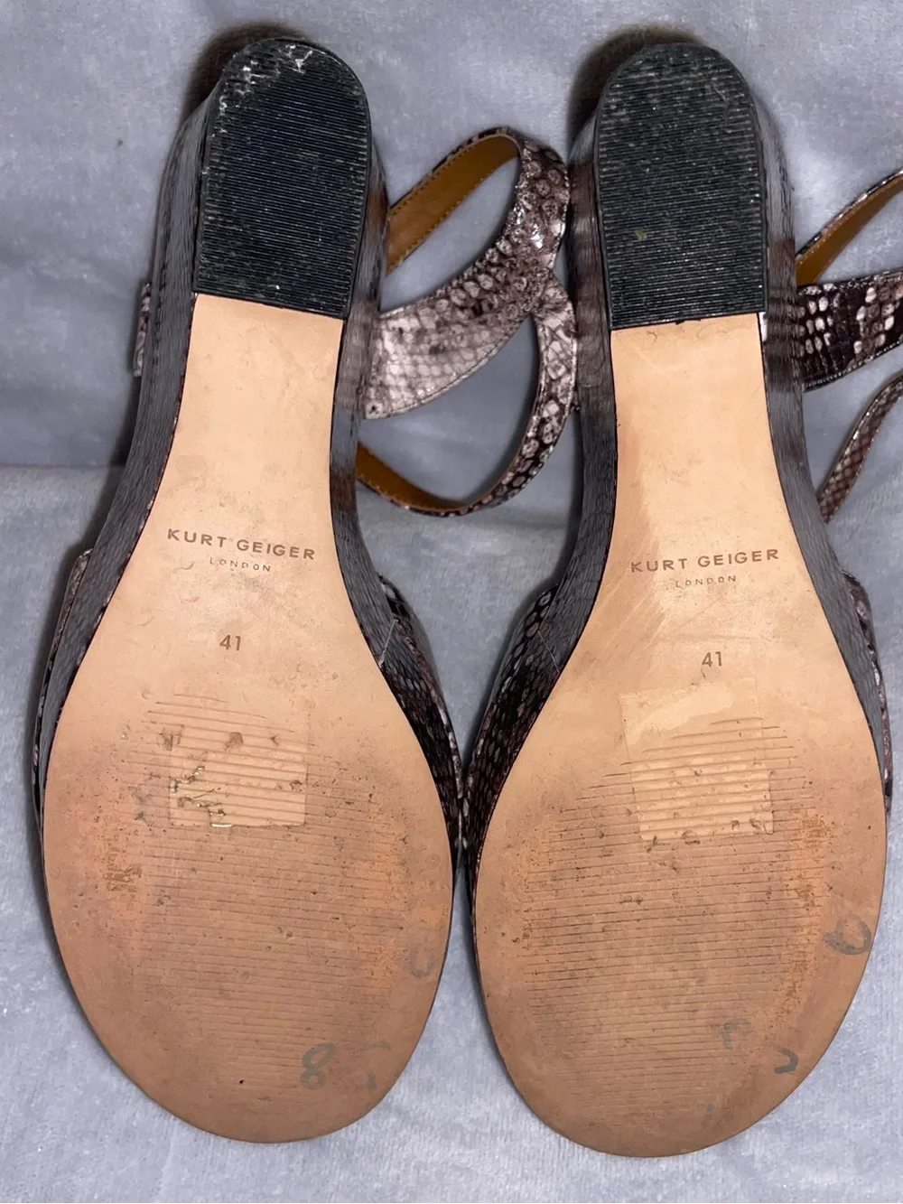 Kurt Geiger wife platforms leather