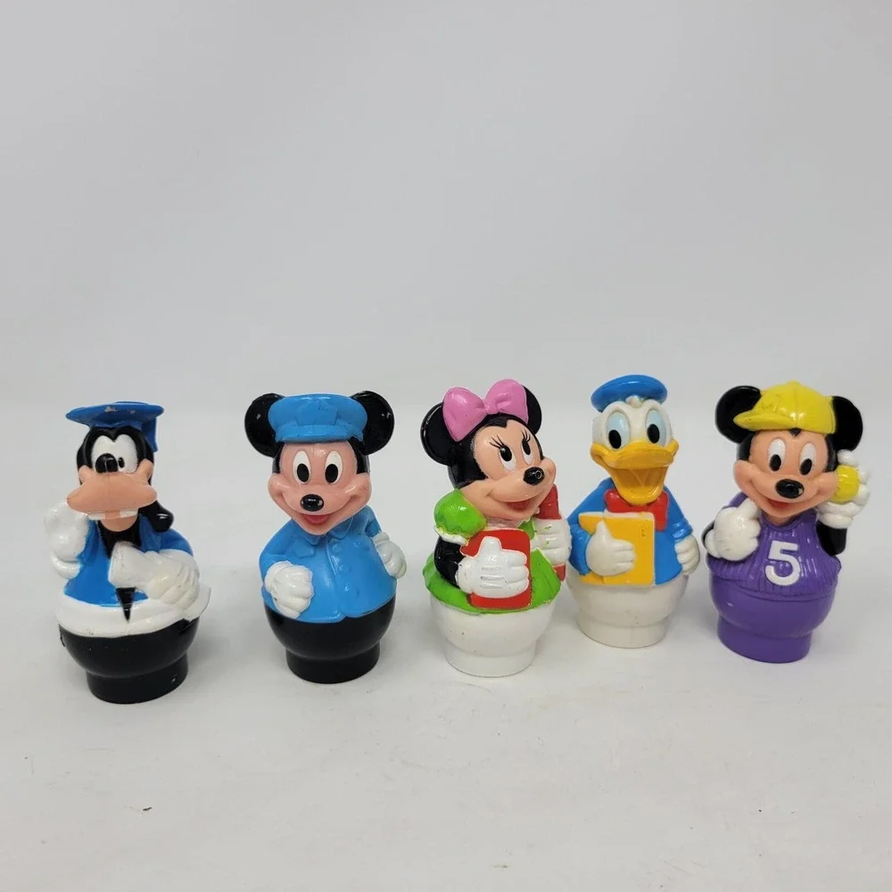 5 Vintage Disney Arco Play Mickey‎ Mouse, Donald, Goofy and Minnie Mouse