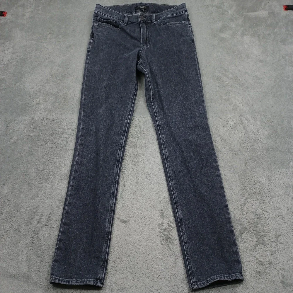 Banana Republic Jeans Men 29x32 Black Denim Slim Fit Pockets Preppy‎