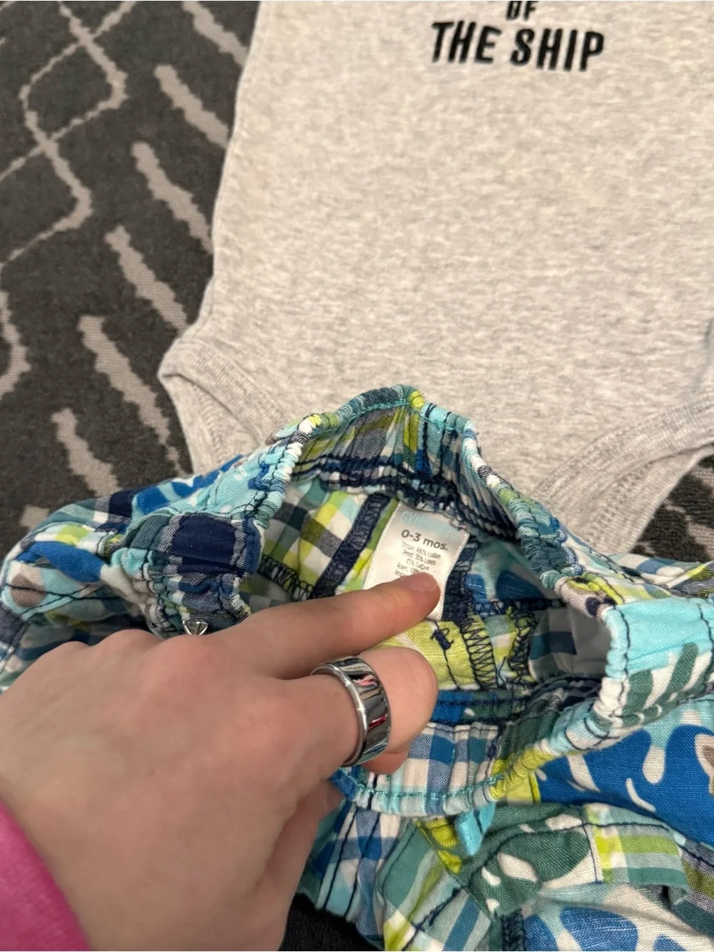 Baby boy onesie and shorts set
