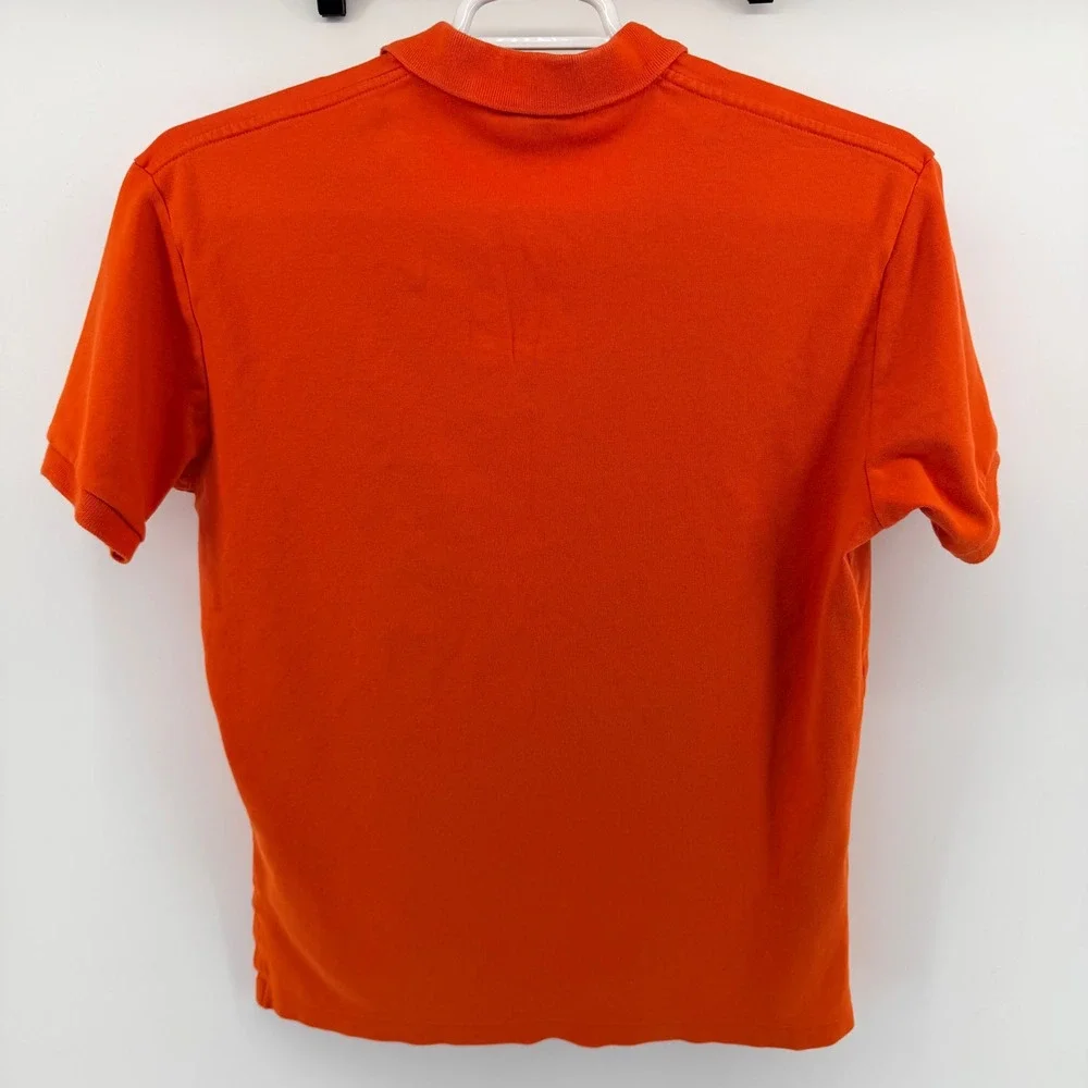 Polo Ralph Lauren Classic Fit Short Sleeve Polo Shirt Orange Green Pony Mens‎ M