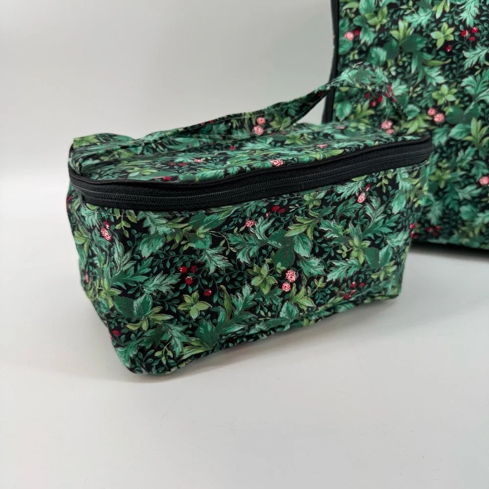 Vintage Floral Cosmetic Bag Set – New