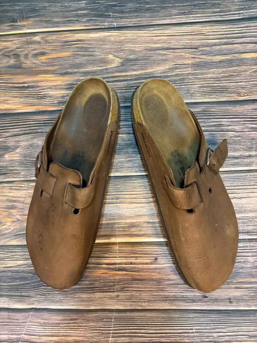 Birkenstock Boston Clogs Habana Brown Men's Slip On Shoes Size 16