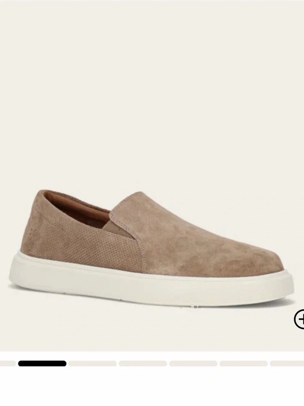 Frye Men's Slip-On Loafers in Taupe Suede