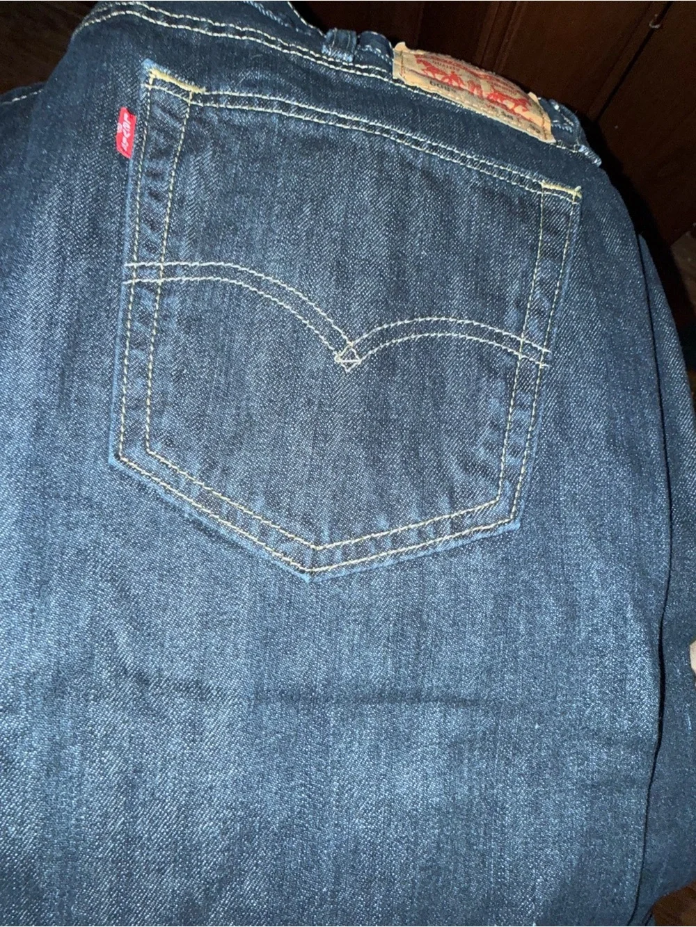 Levi's Men's Indigo Straight-Leg Jeans 38x32