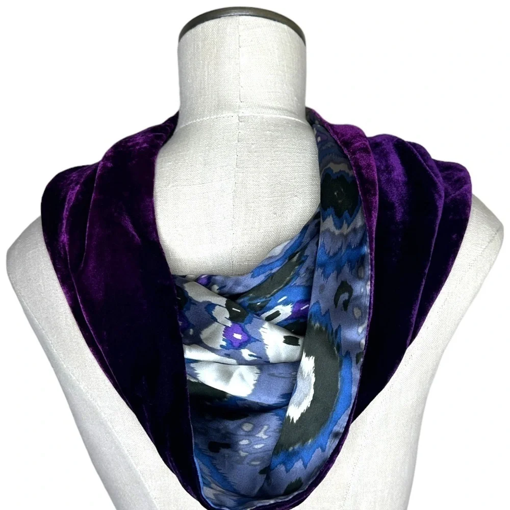 Kevin O’ Brien Studio Printed Silk Velvet Infinity Scarf