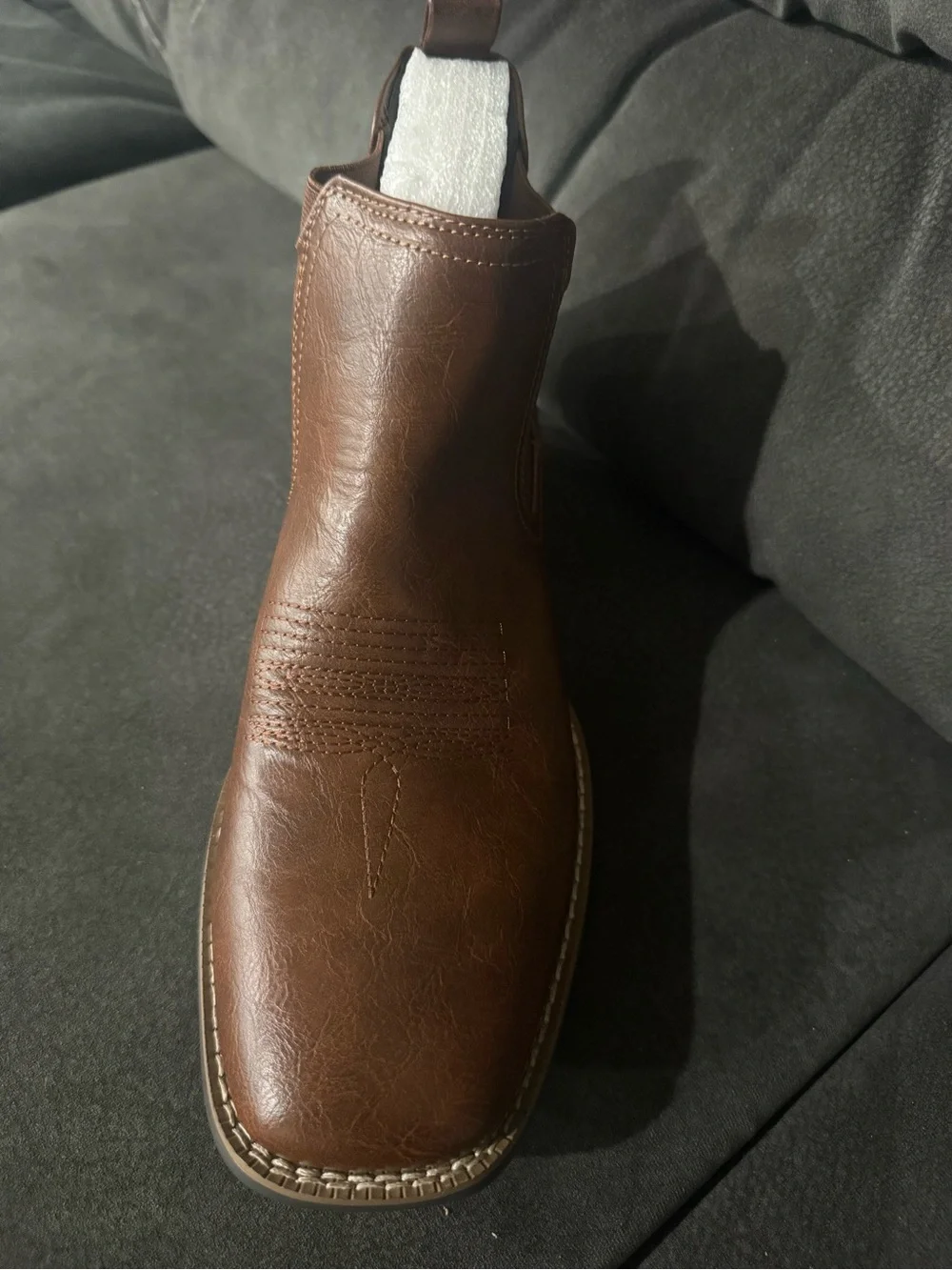 Men's Brown Chelsea Work Boot - Classic Slip-On Style