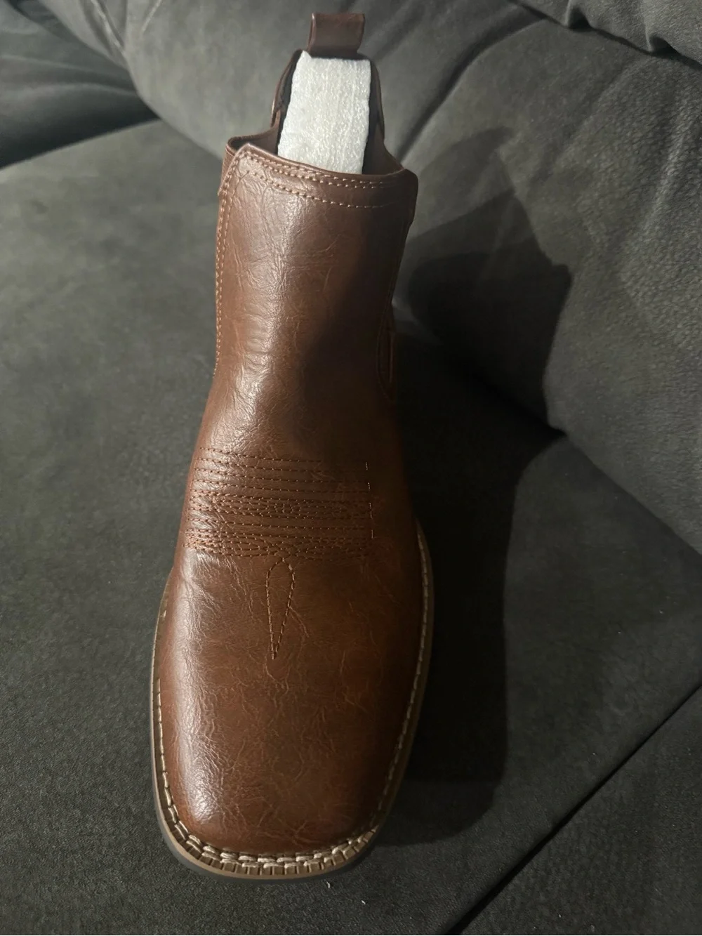 Men's Brown Chelsea Work Boot - Classic Slip-On Style