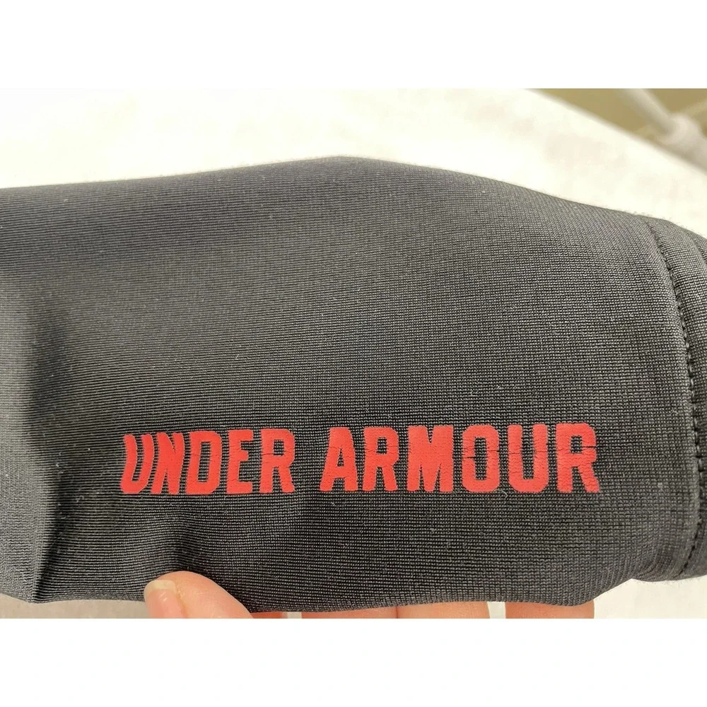 Under Armor Boys Jacket Size 6 Black RedAthleisure Sporty Basic Classic Playware
