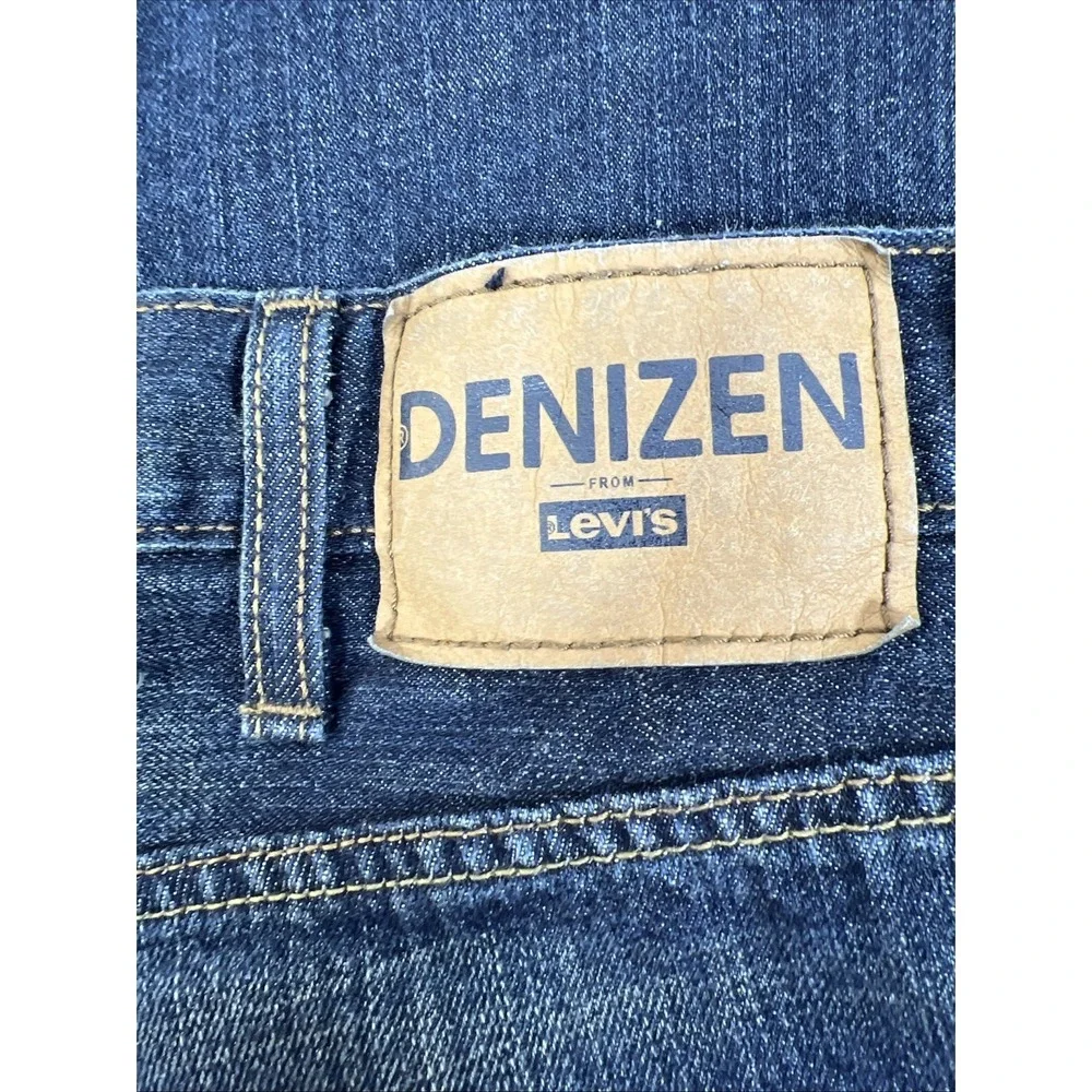 Levi's Denizen 285 Relaxed Fit 100% Cotton Blue Denim Jeans Straight Leg Size 38