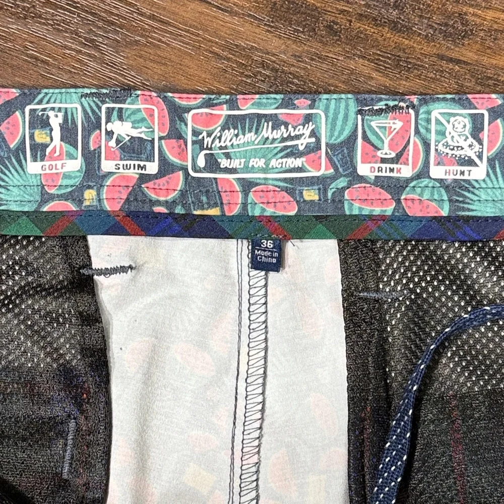 William Murray Watermelon Print Our Water Hazard Shorts