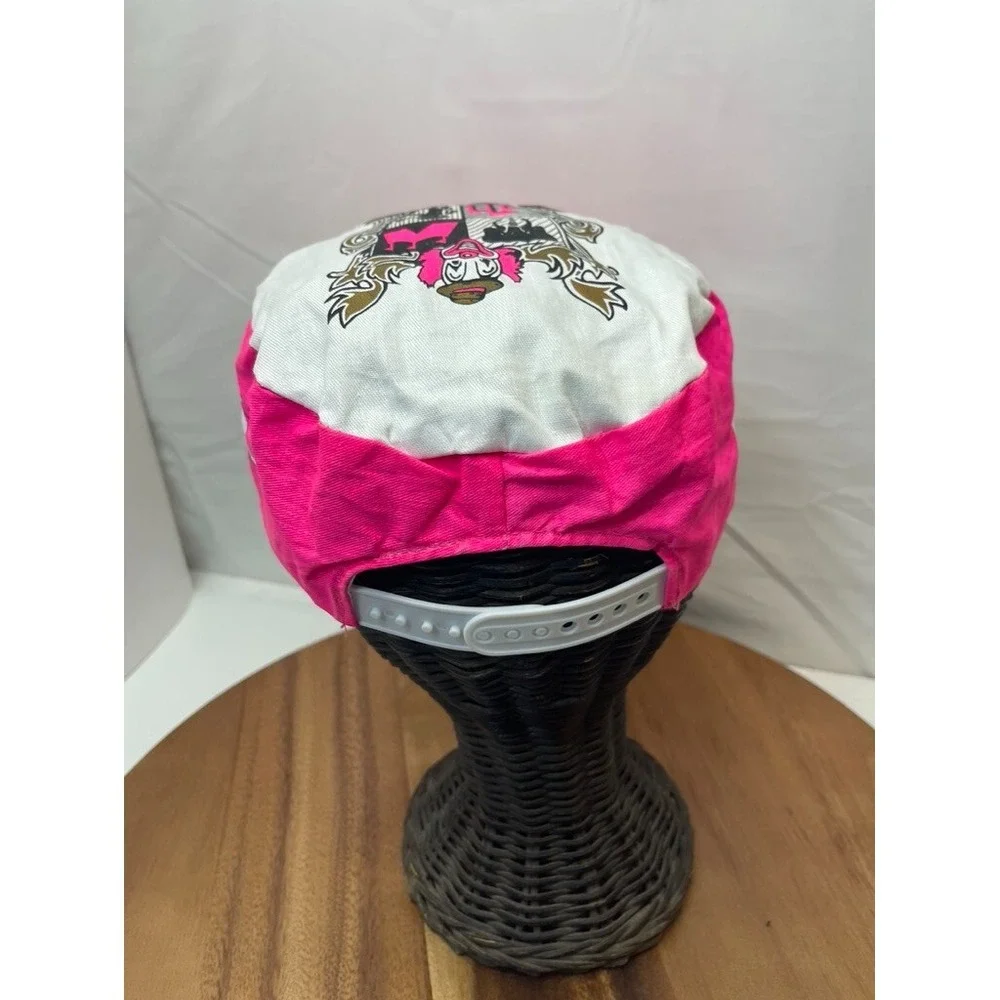 Vintage Circus Circus Hat Cap Las Vegas‎ Reno Designer Pro Pink Painters