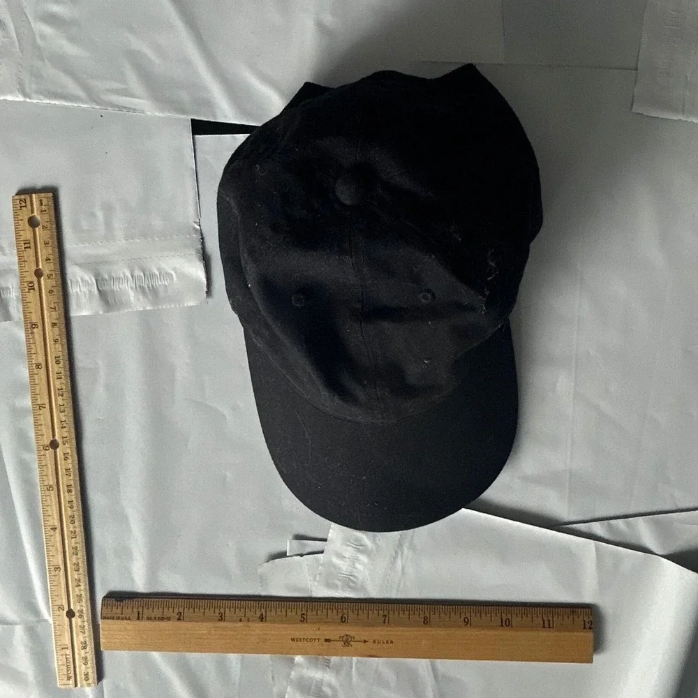 Black Baseball Cap Adjustable Cotton Dad Hat Casual Style‎