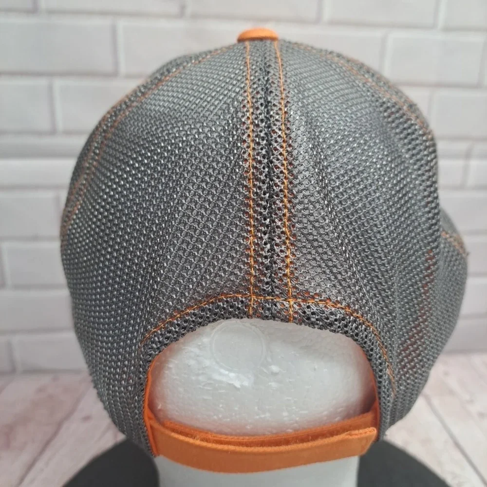 Nascar Joe Gibbs Racing ARRIS Orange Grey Stripes Mesh Hat Ball Cap
