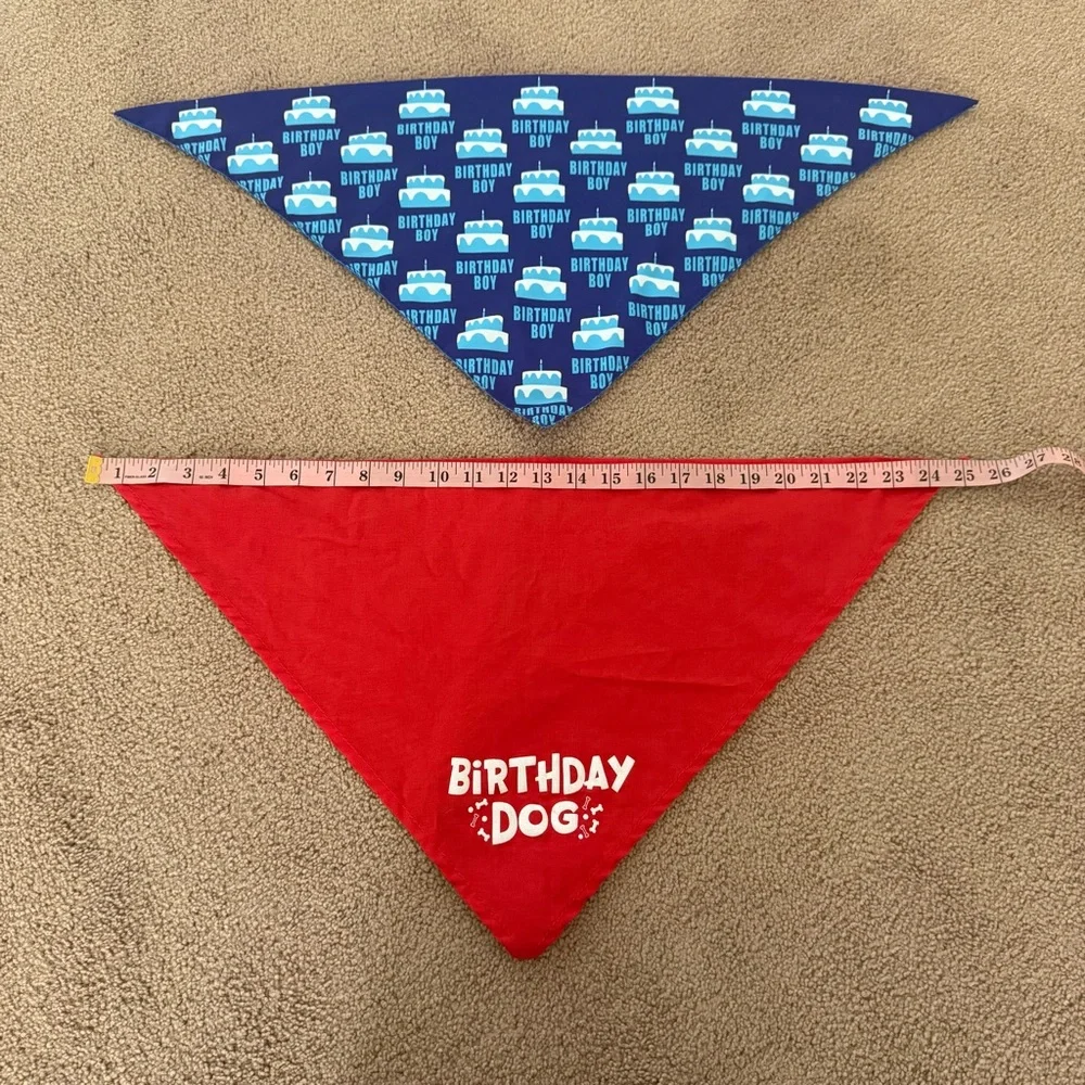 Birthday Dog Bandanas Set