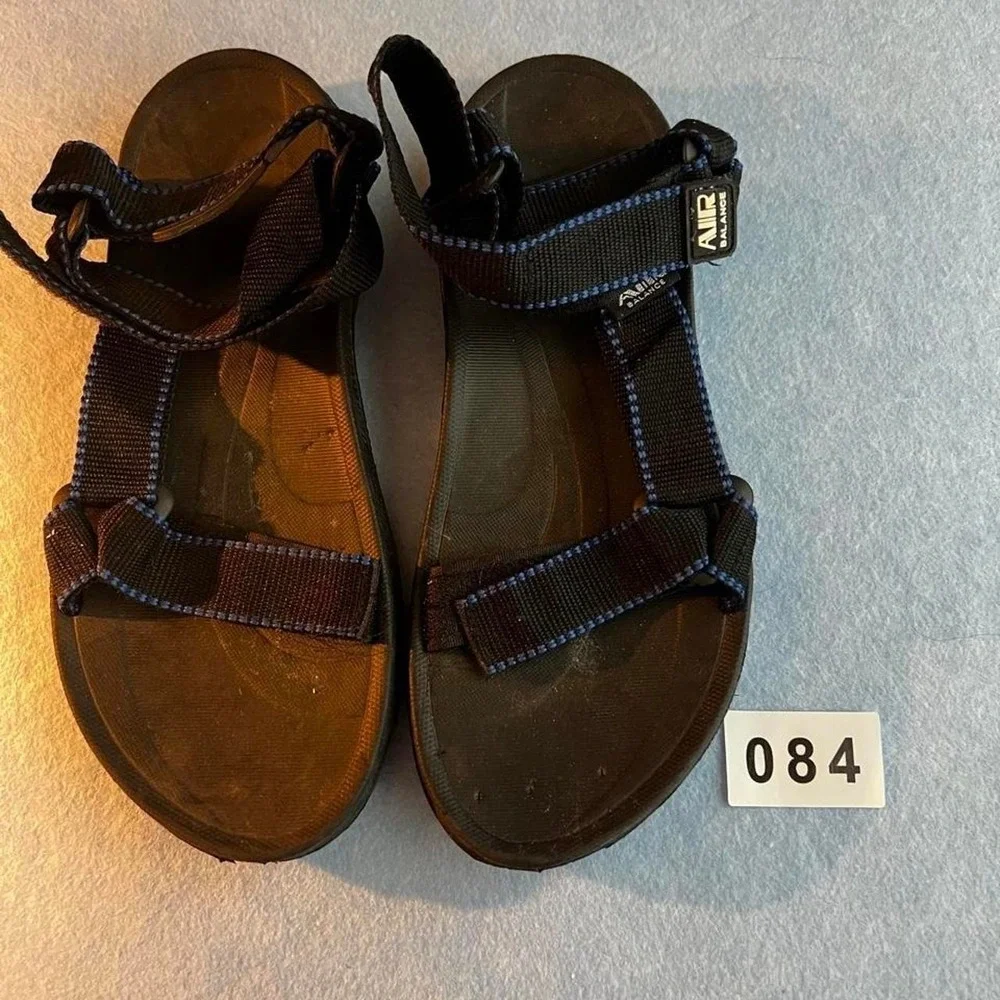 Air Balanced Black and Blue Sandals Size Mens 42 Excellent Condition