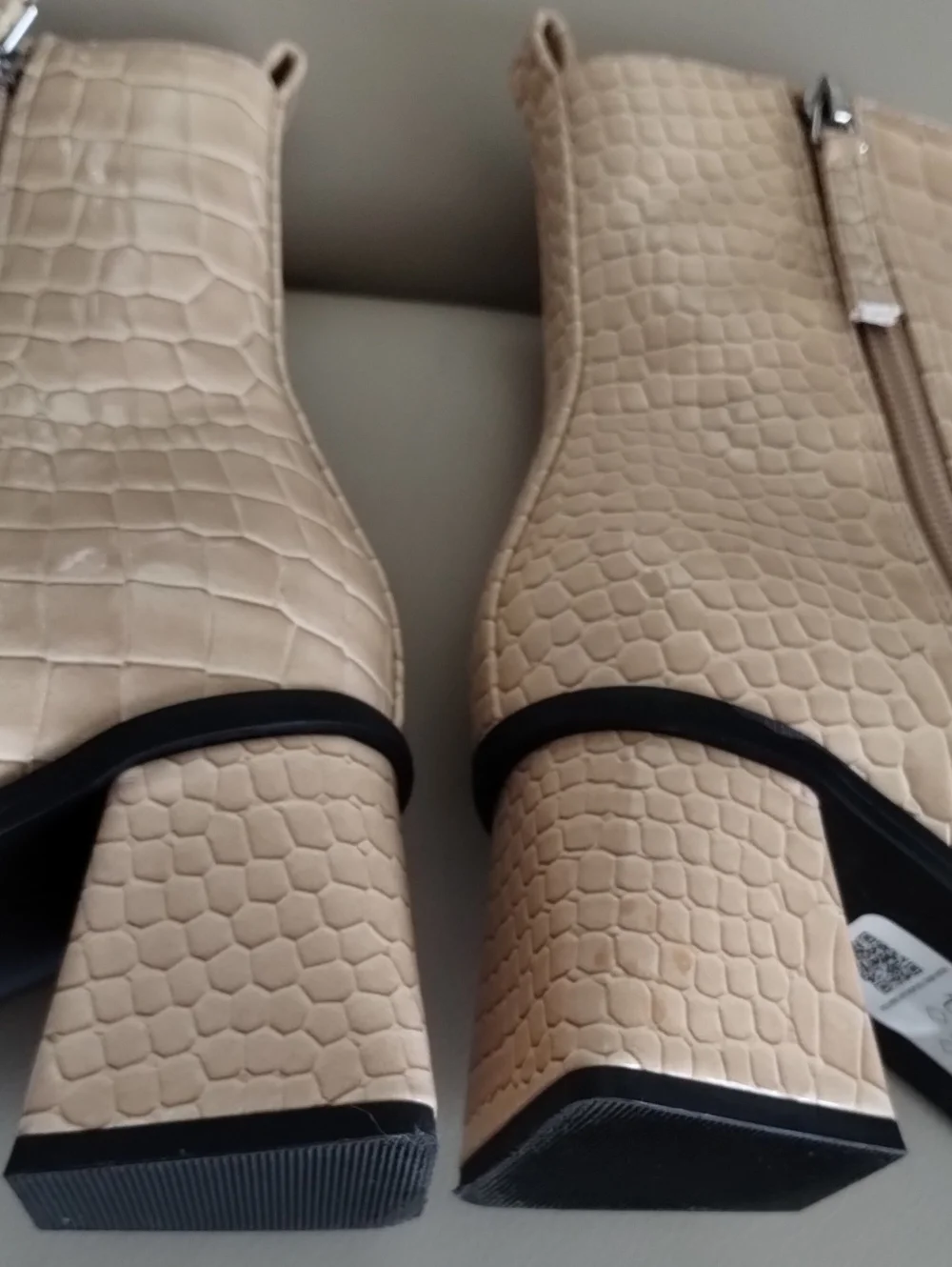 Topshop croc embossed
