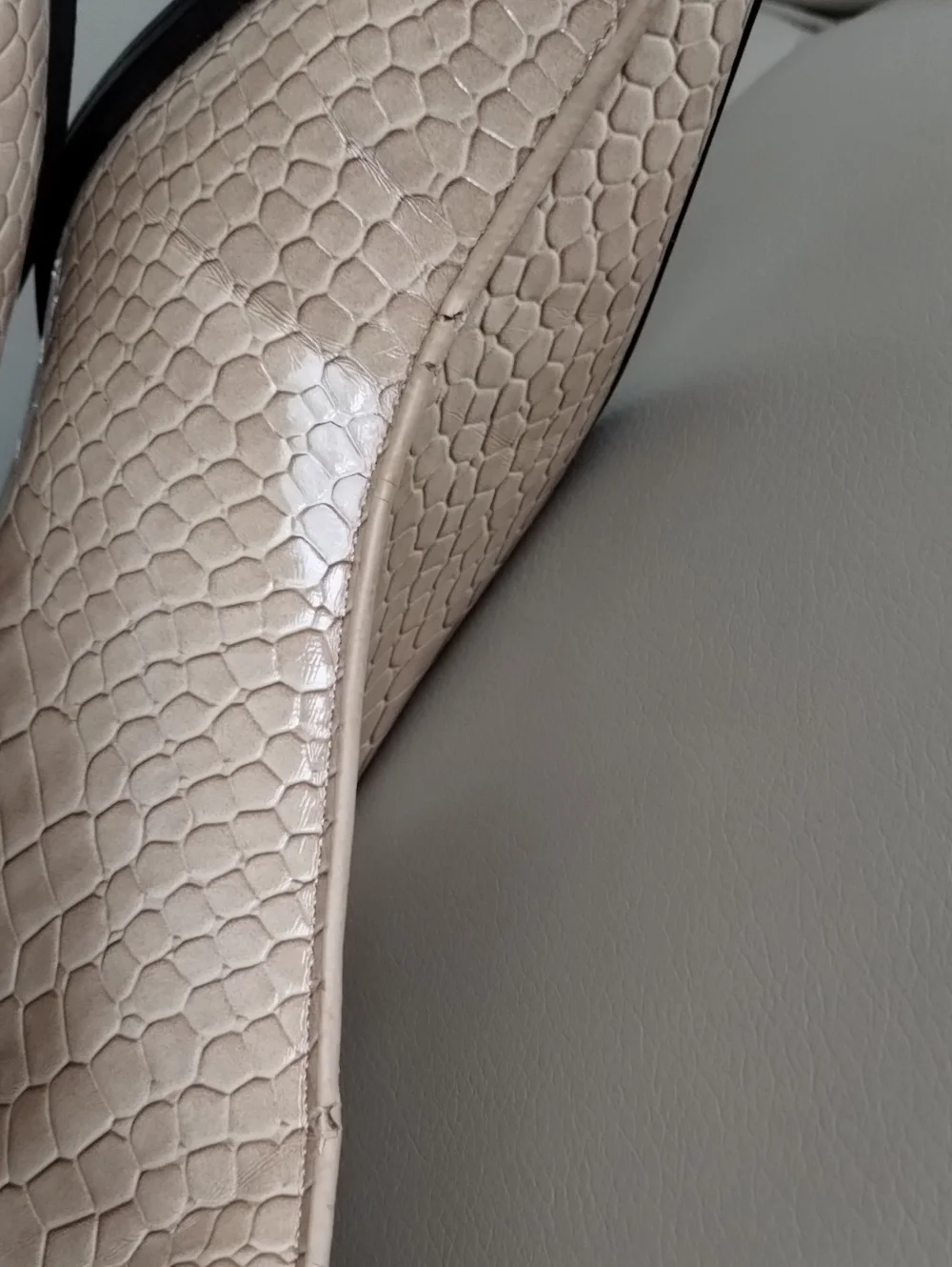 Topshop croc embossed