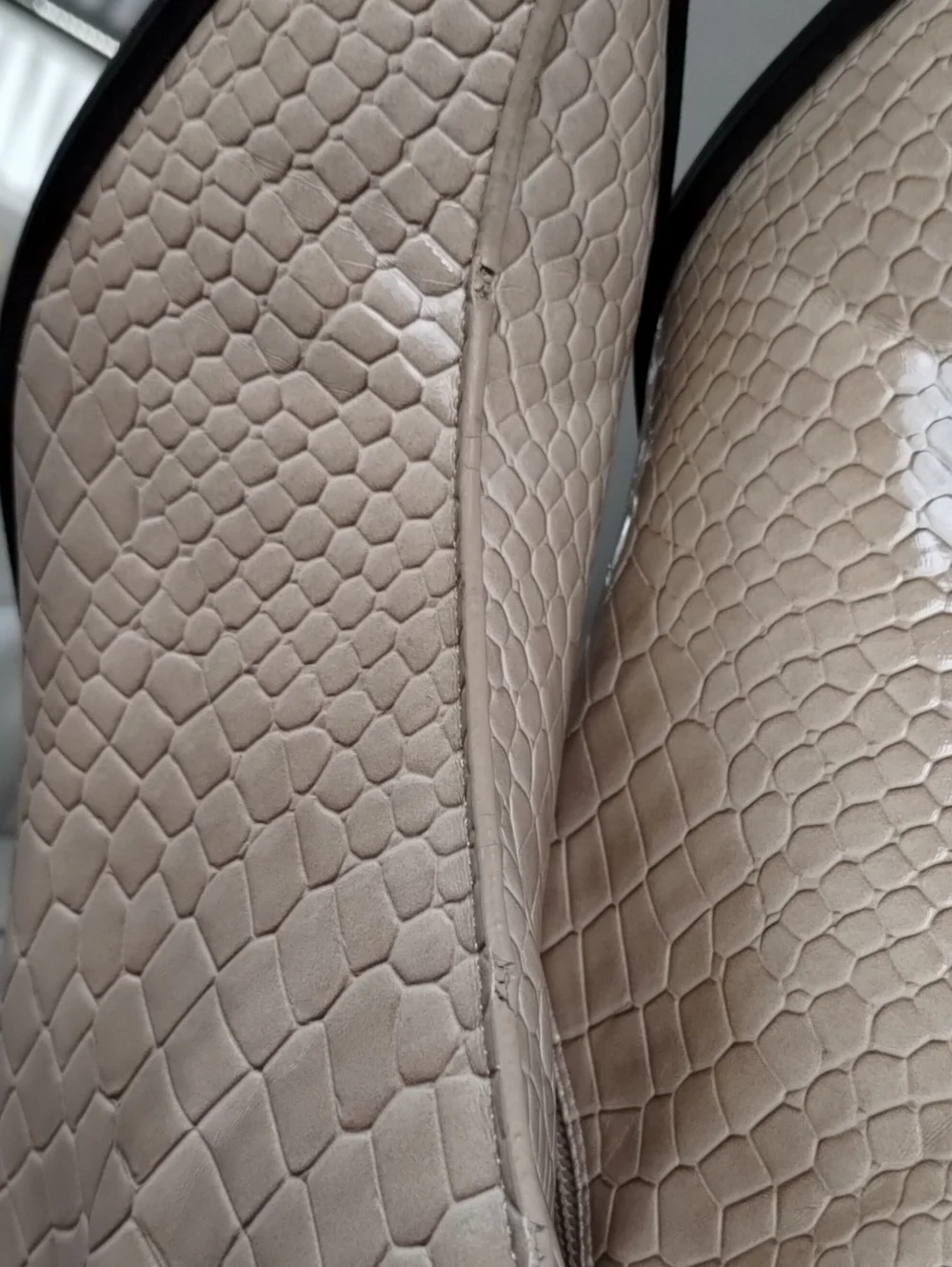 Topshop croc embossed