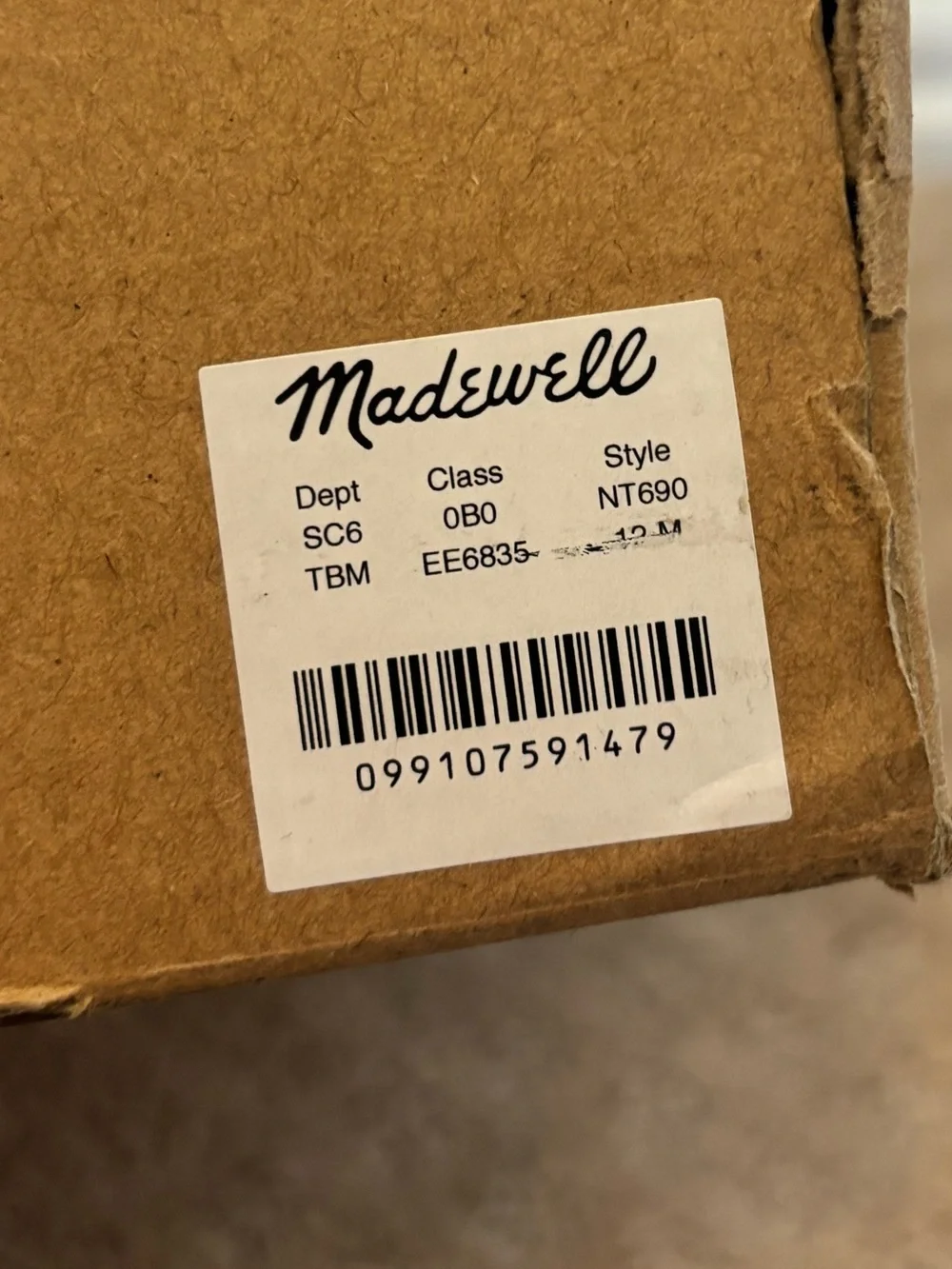 Madewell never worn