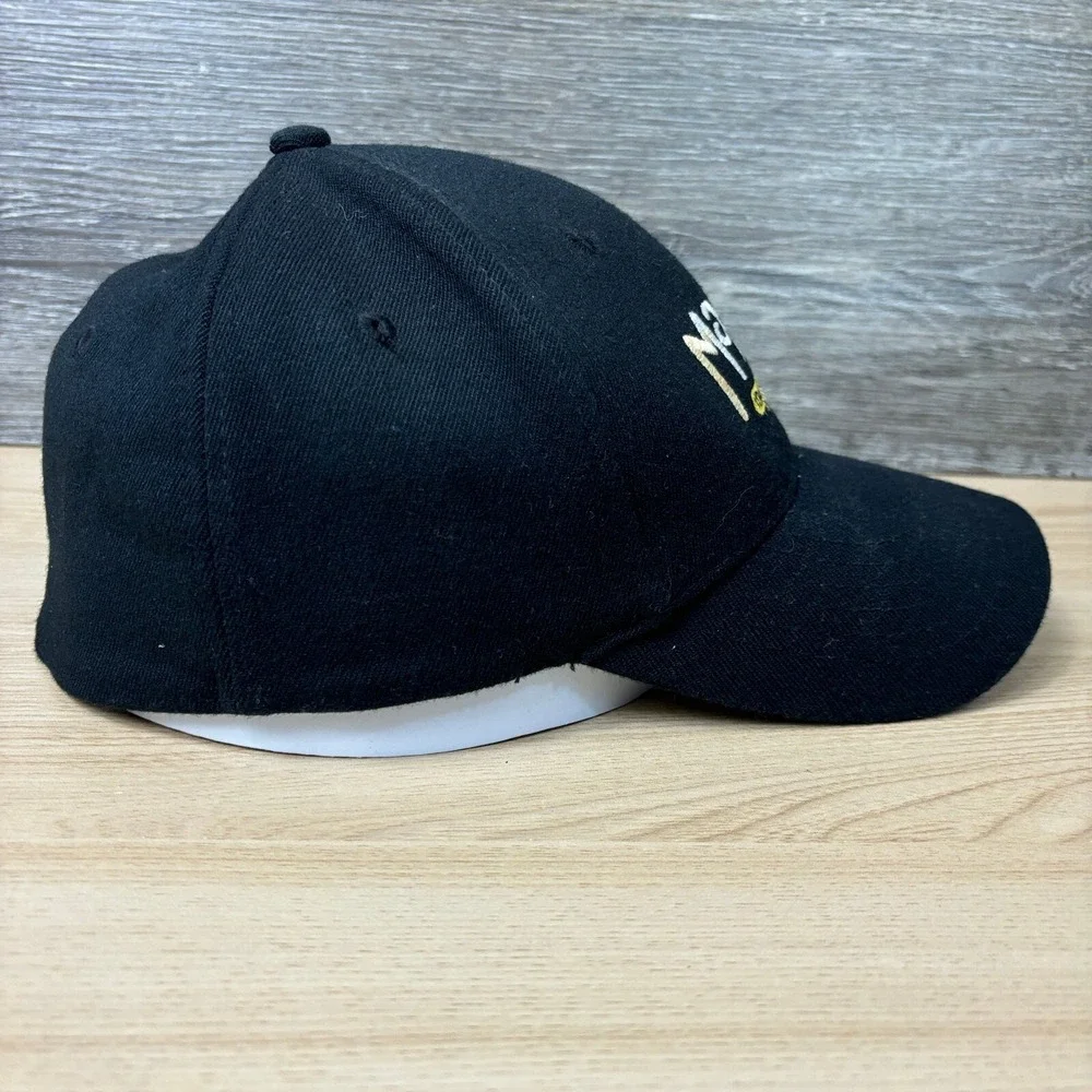 Mazzios Italian Eatery Hat Cap‎ Fitted L-XL Black Flexfit Baseball Cap