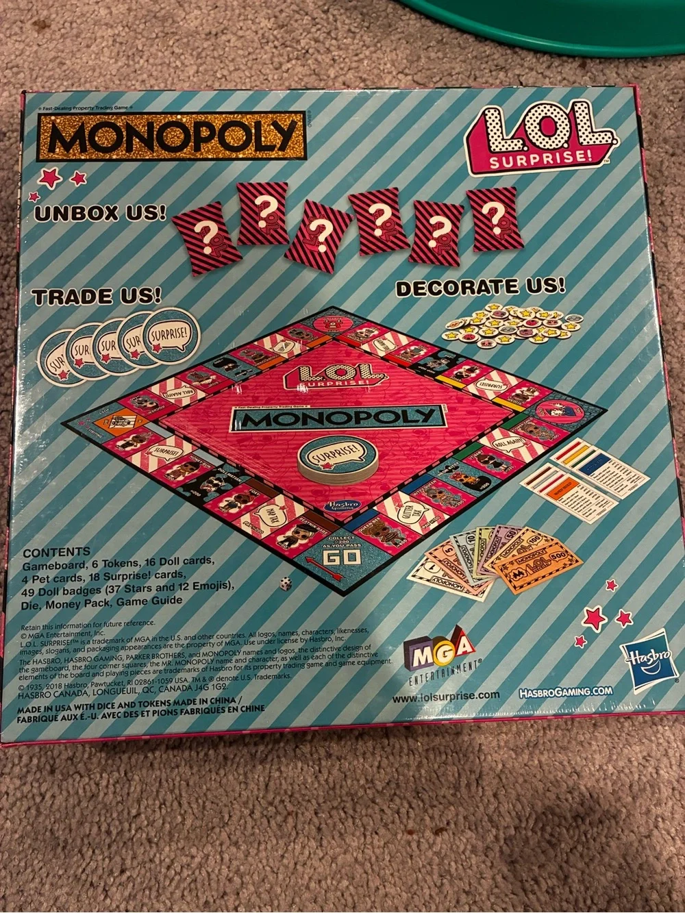Hasbro Monopoly LOL Surprise! Board Game