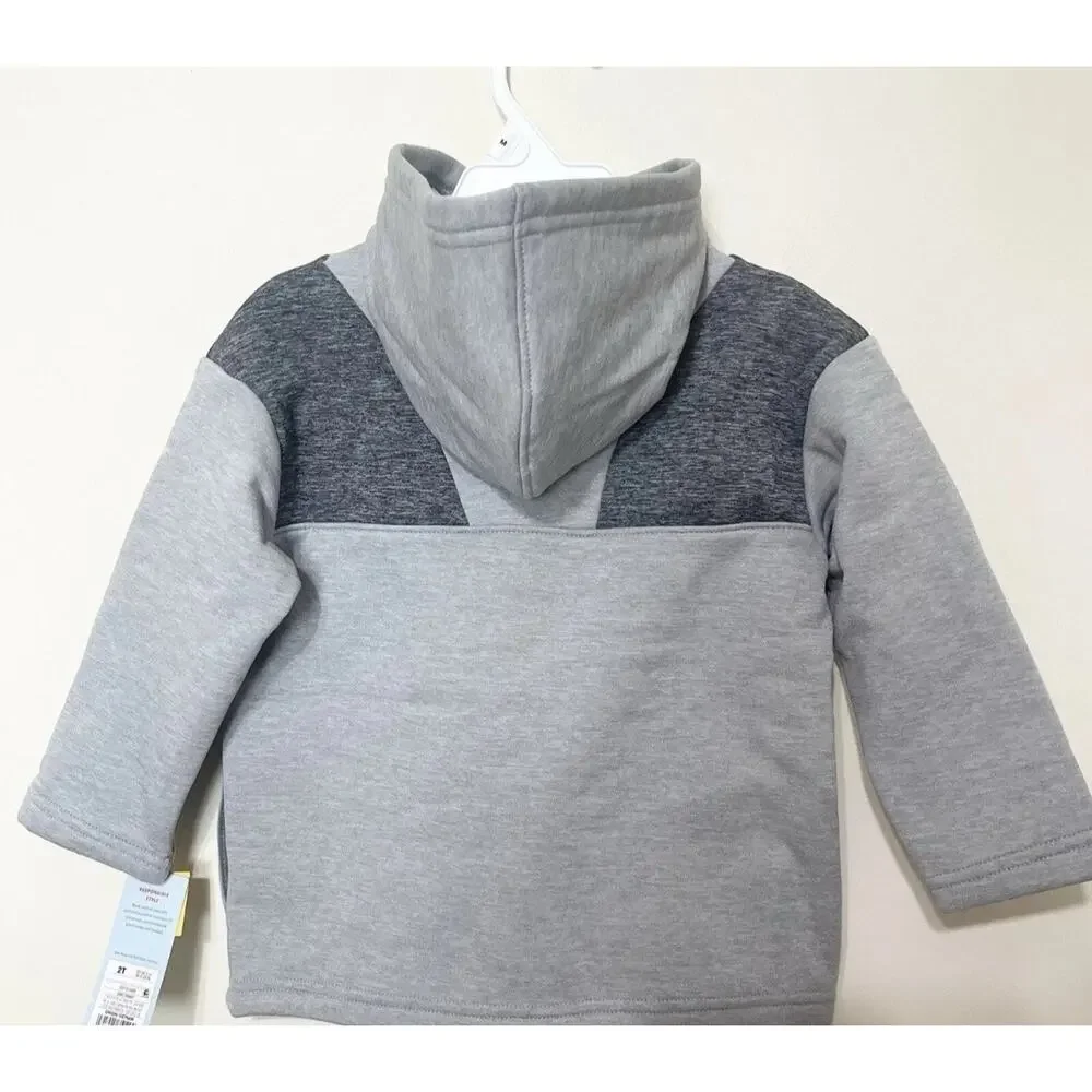 Cat&Jack Jacket Toddler Kids Boy Fleece Casual Lightweight Sweatshirt Hooded 18m