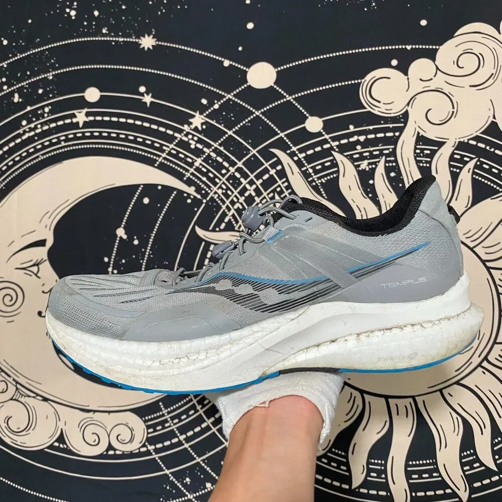Saucony Tempus S20720-15 Athletic Sneaker Men's 11.5 Gray Mesh Running Jogging