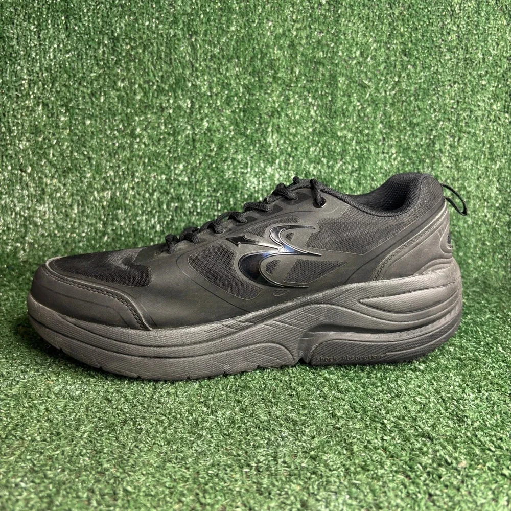 Gravity Defyer G-Defy Ion Orthopedic Pain Relief Athletic Shoe Black Men 12 Wide
