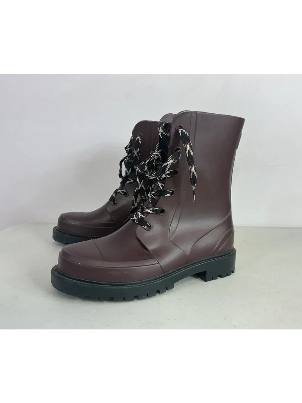 Cougar Madrid Waterproof Combat Rain Boots Oxblood Womens 9