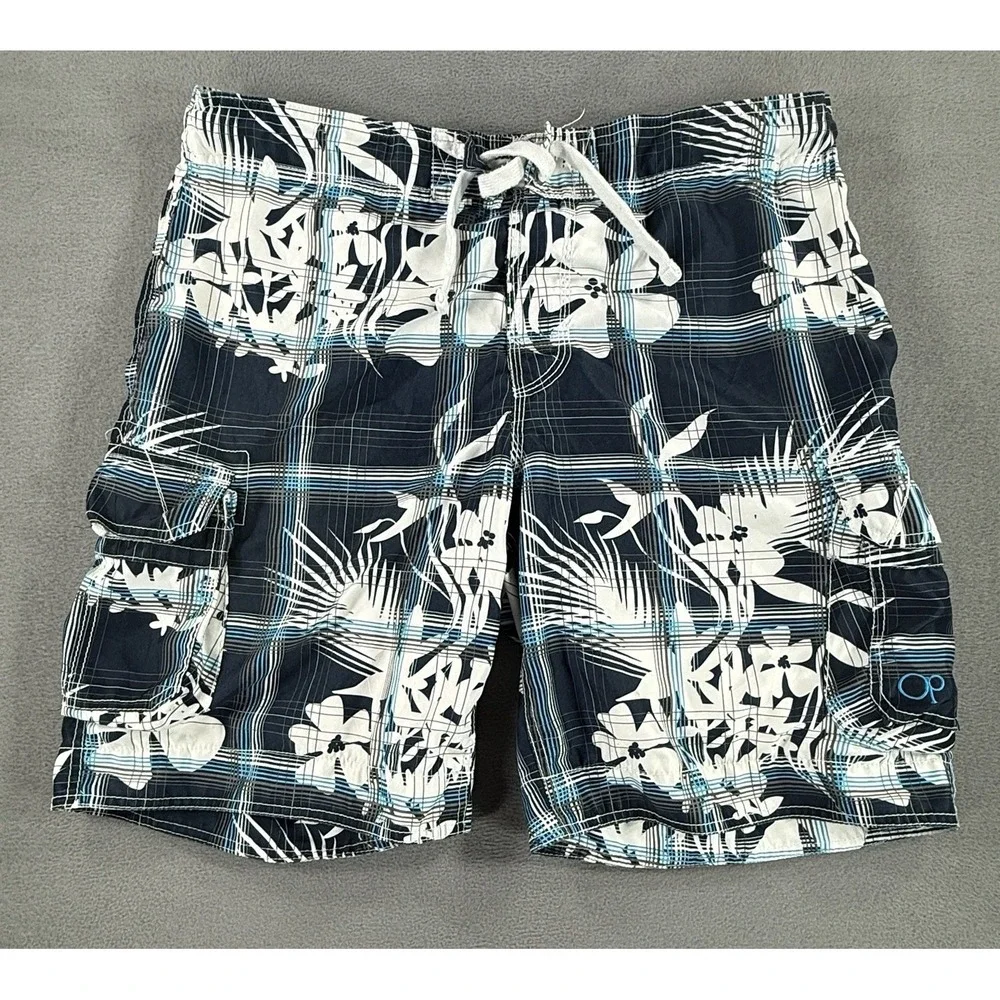Ocean Pacific (Op) Men's Swim Trunk Board Shorts Size Medium