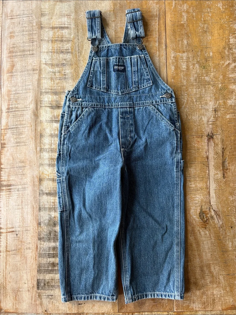 Vintage OshKosh Denim Overalls 3t