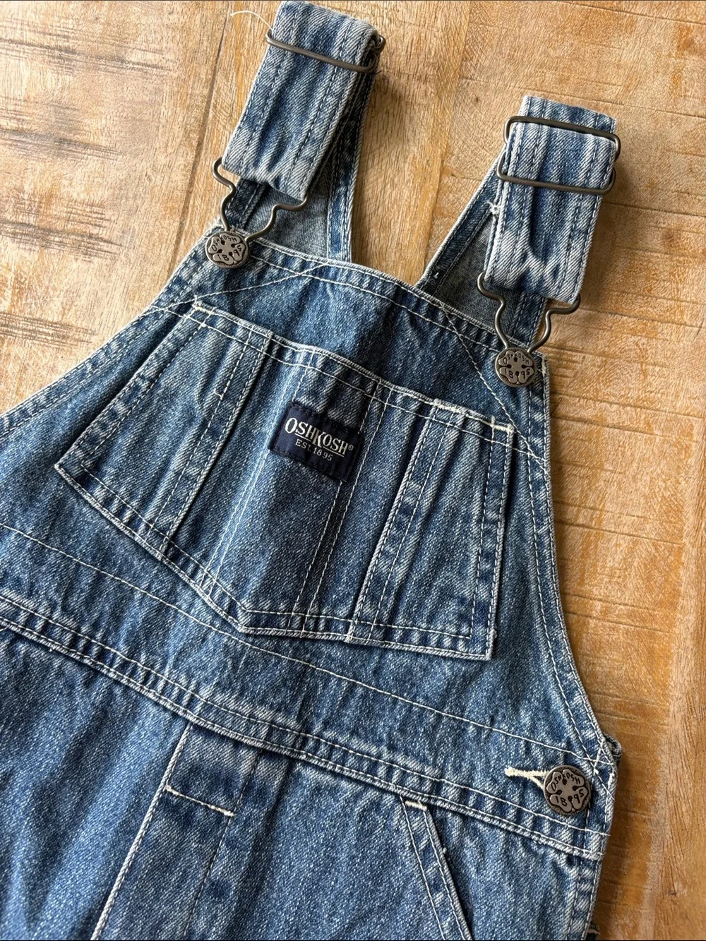 Vintage OshKosh Denim Overalls 3t