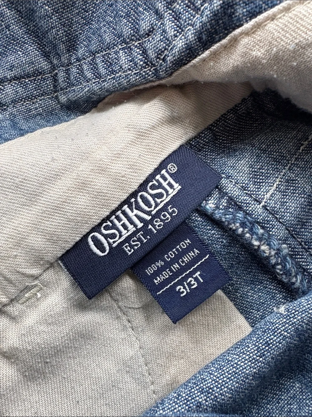 Vintage OshKosh Denim Overalls 3t