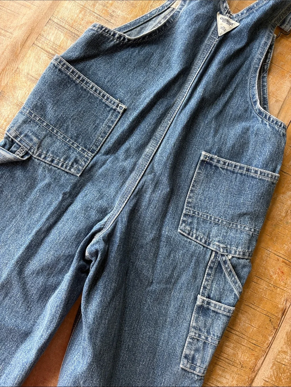 Vintage OshKosh Denim Overalls 3t