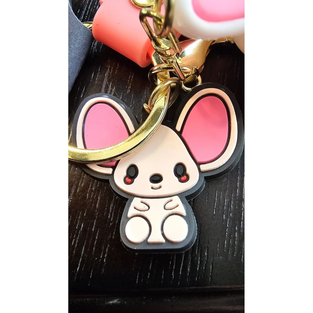 MY MELODY SANRIO‎ Keychain Wristlet Bunny Charm Pink Silicone