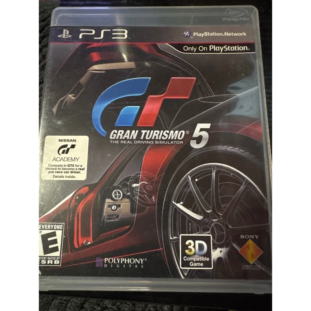 Sony Gran Turismo 5 Video Game PS3 One Size Multicolor Excellent Racing 3D