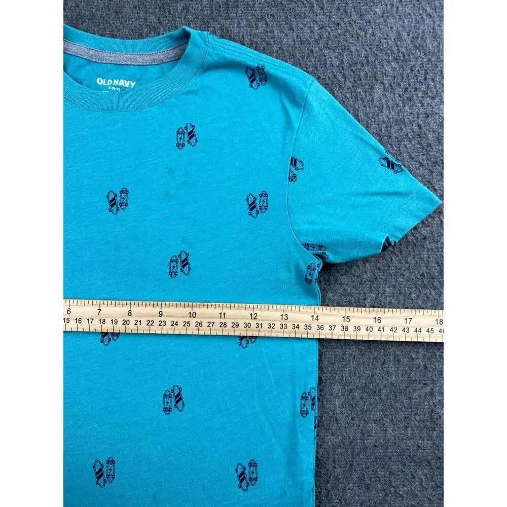 Old Navy Boys' Short Sleeve Skateboard Print T-Shirt Size‎ 5-6