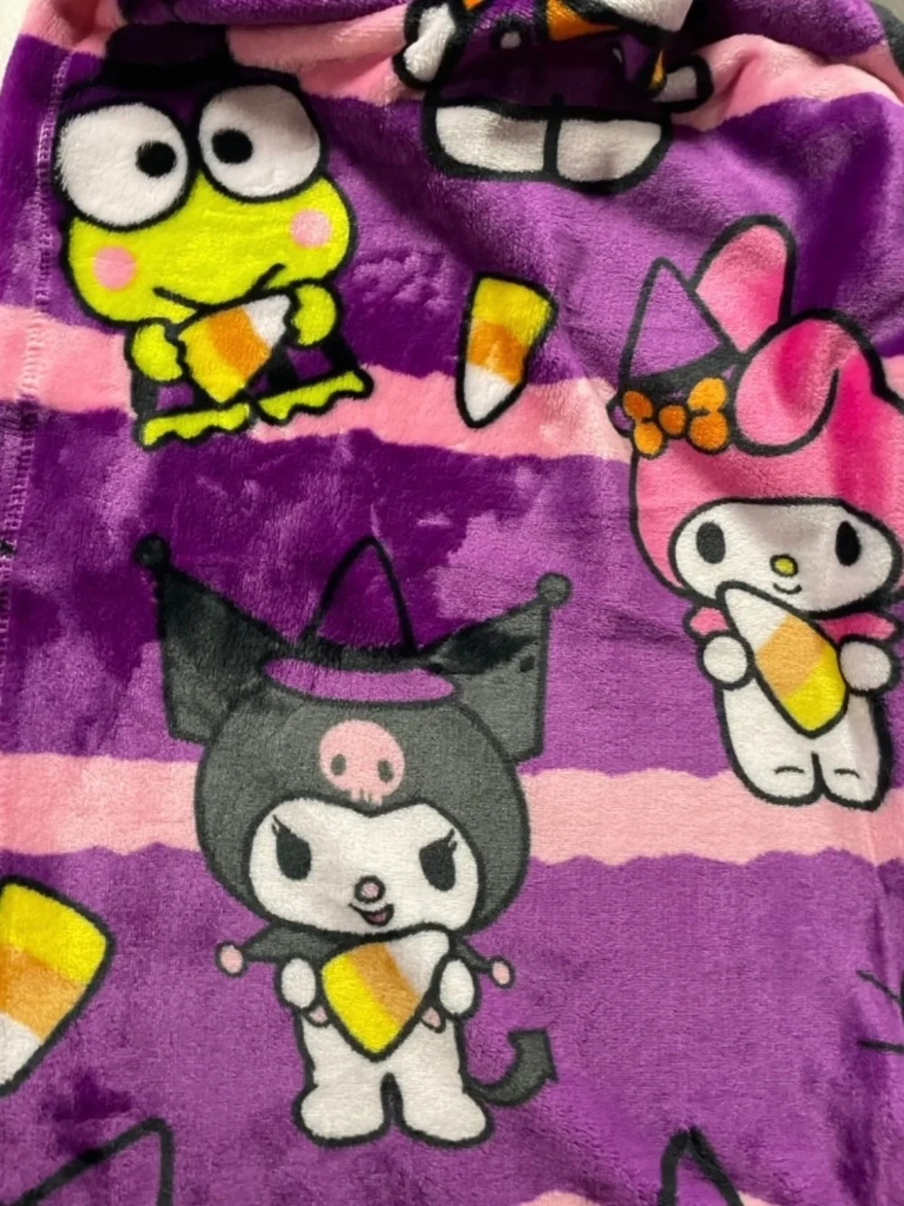 NEW! Halloween Hello Kitty & Friends Plush Throw Blanket