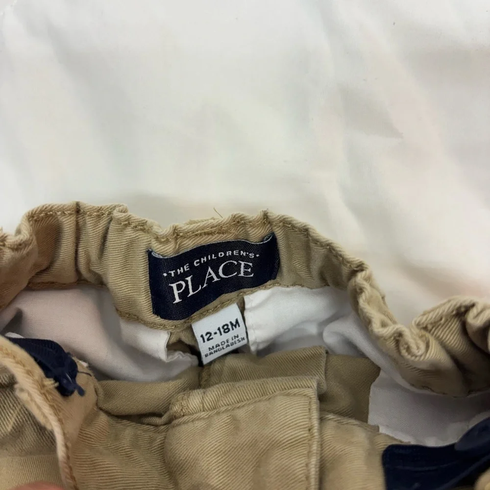 Old Navy Oshkosh & The children’s place Kids Shorts Trio Bundle- Tan, Gray, Blue