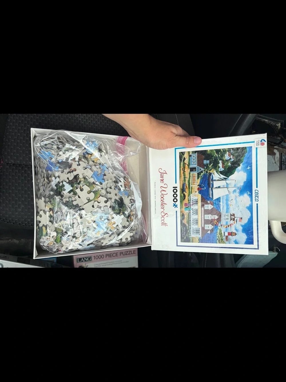 Jane Wooster Scott 1000-Piece Coastal Lighthouse Puzzle - White