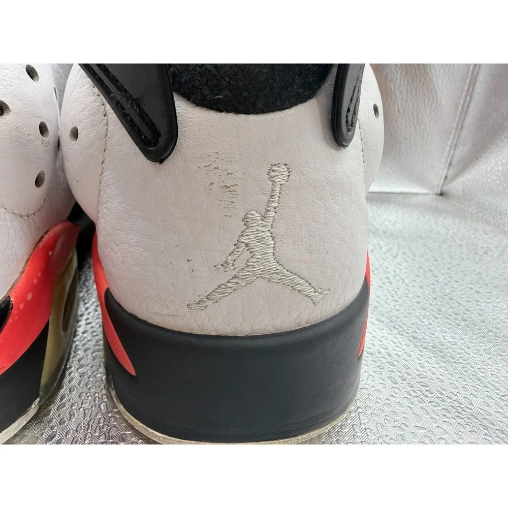 Size 10‎ Air Jordan 6 White Infrared Men Comfort Basketball Shoes 304401-123