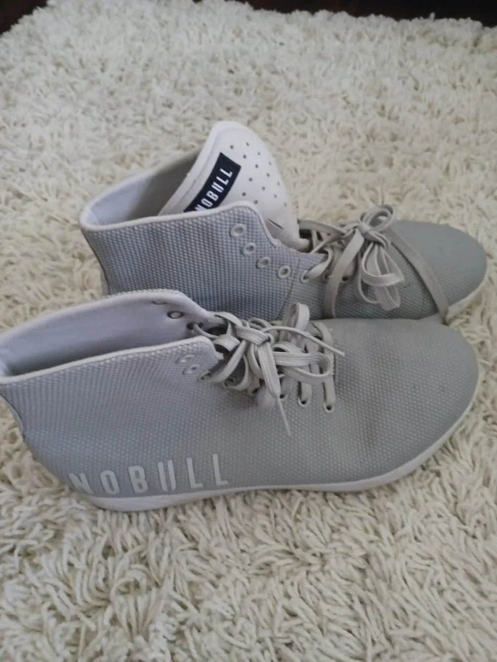 NOBULL High Top Trainer Gray SuperFabric CrossFit Shoes Men's 11.5 EU 45.5