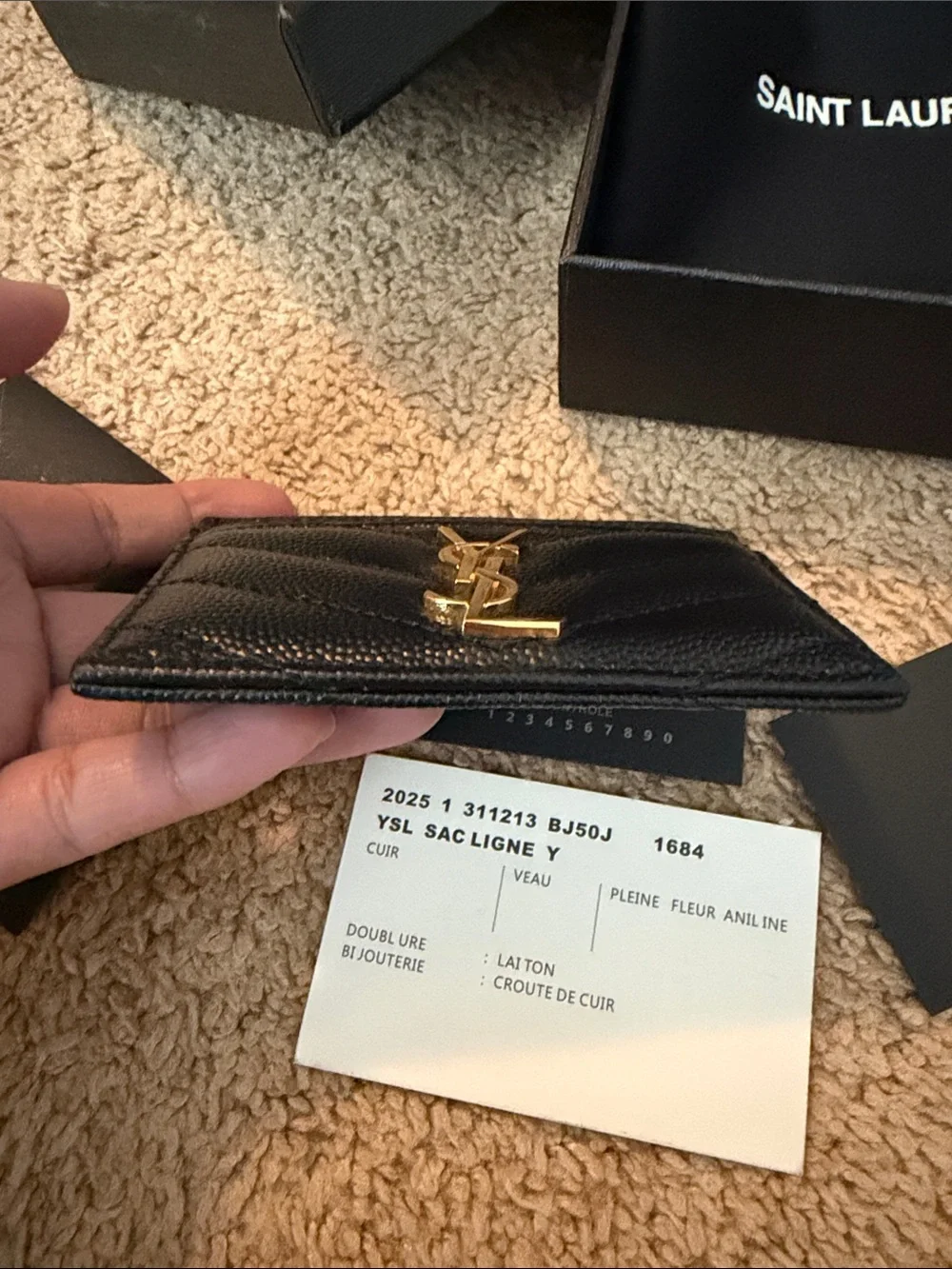 Louis Vuitton ysl card