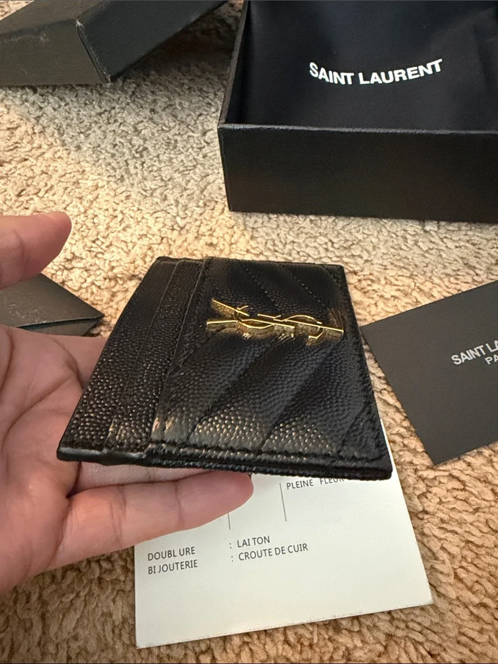 Louis Vuitton ysl card