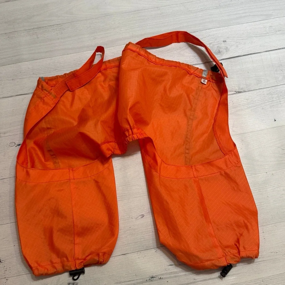 Dog‎ rain suit two piece jacket and pants size orange 6/8