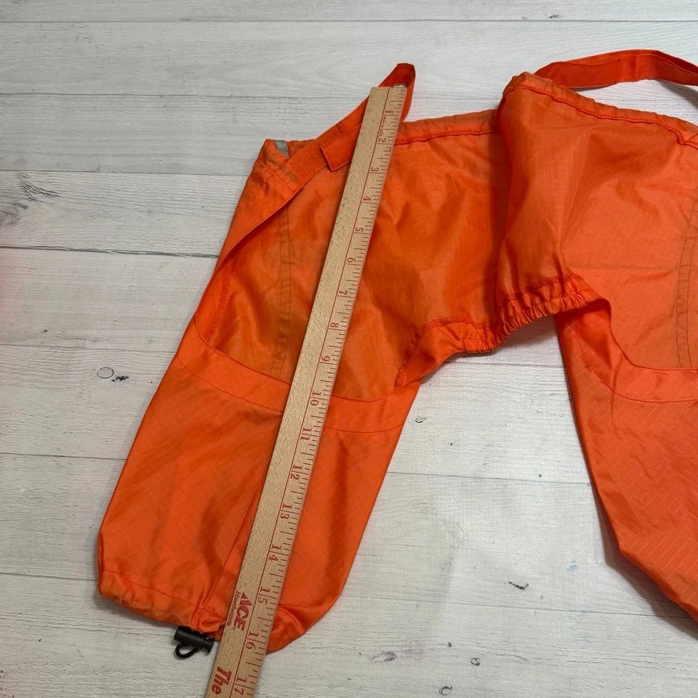 Dog‎ rain suit two piece jacket and pants size orange 6/8